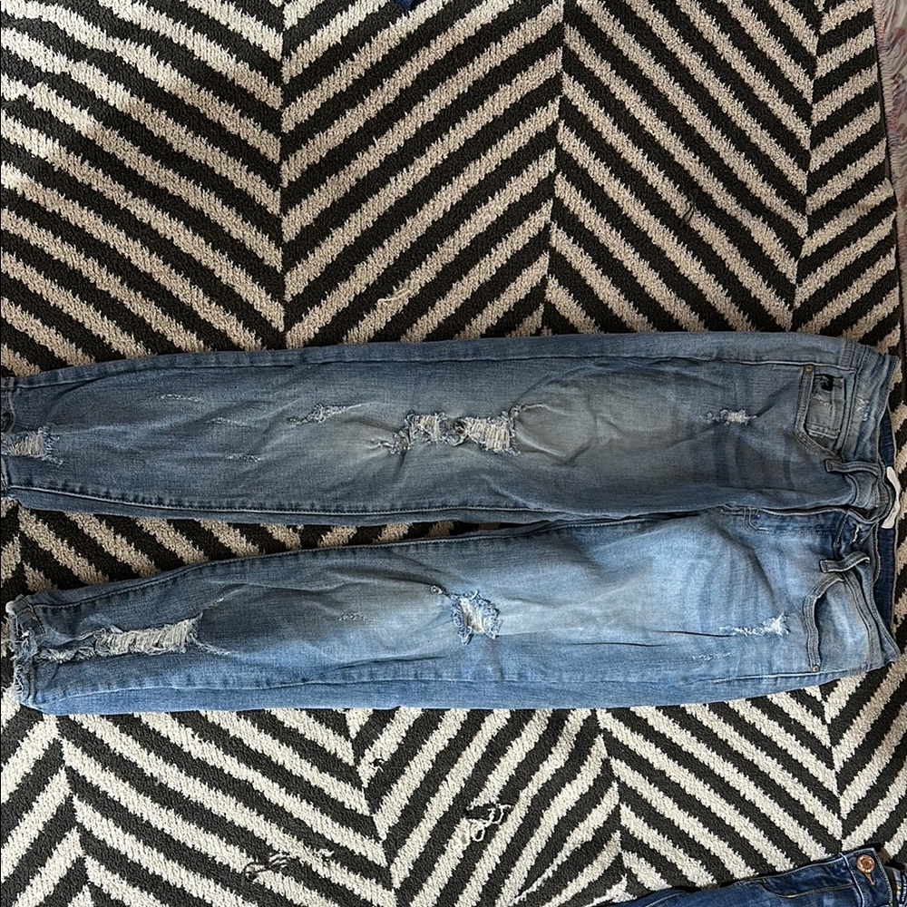 Distressed Blue Women's Jeans